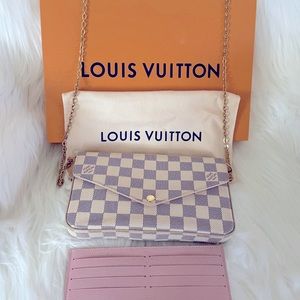 Louis Vuitton FÉLICIE POCHETTE Damier Azur